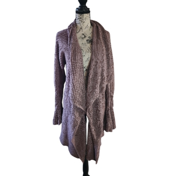 Kori Jackets & Blazers - Kori America Drape Front Chunky Knit Cardigan, S/M